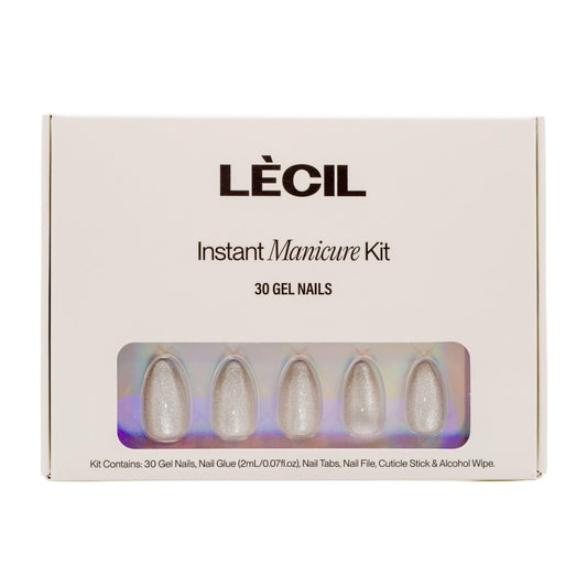 Silver/gold cateye manicure kit. - LeCil