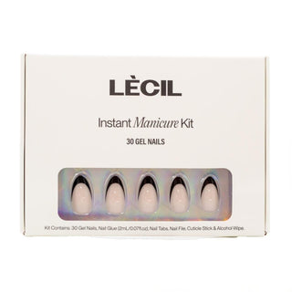 Black tip French instant manicure kit - LeCil