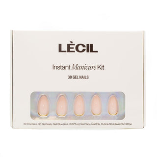 Gold reverse french manicure kit. - LeCil