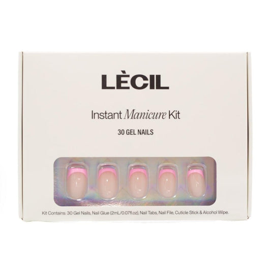 Hot pink french instant manicure kit. - LeCil