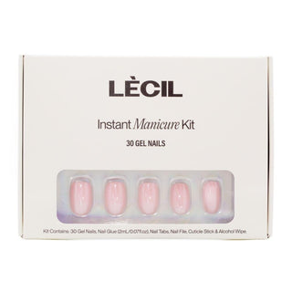 Mini glazed pink manicure kit. - LeCil