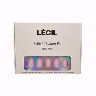 Pretty in pink oval instant manicure kit - LeCil