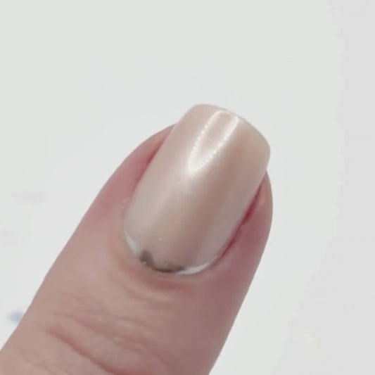 Silver reverse french manicure kit.