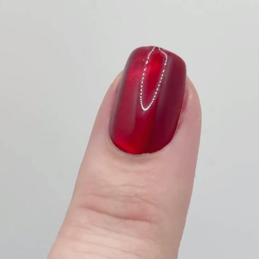 Red jewel manicure kit.