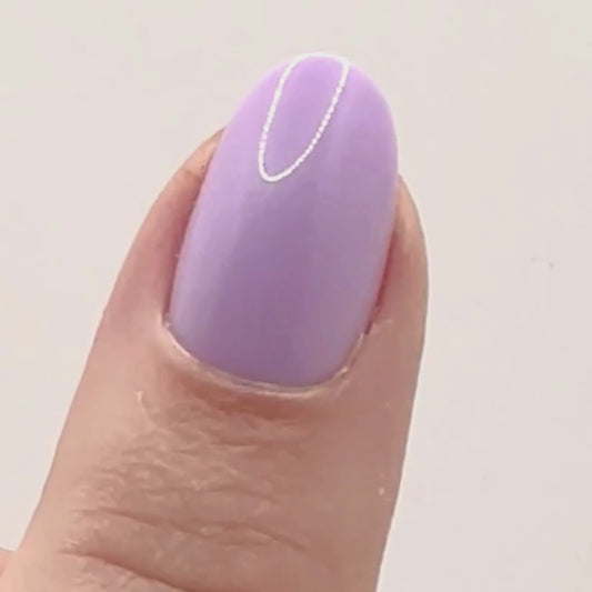 Pastel grape squoval instant manicure kit