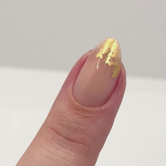 Gold foil french instant manicure kit.