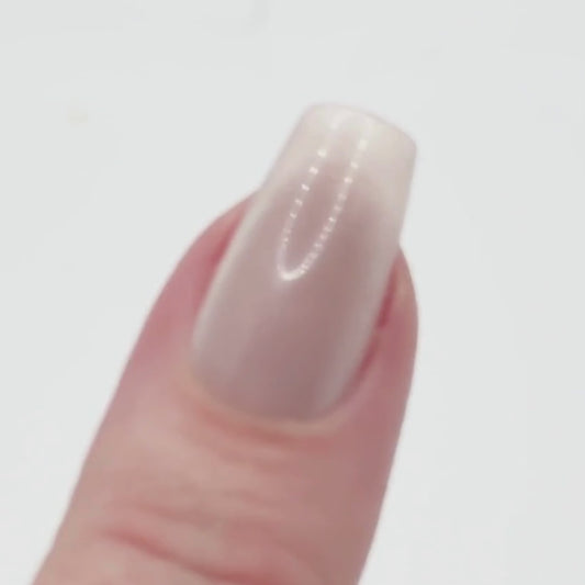 Silver cateye coffin instant manicure kit