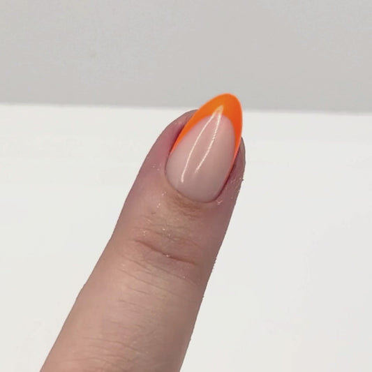 Tangerine almond instant manicure kit.