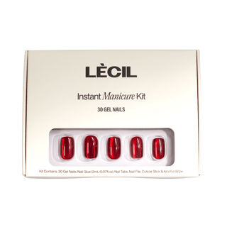 Red jewel manicure kit. - LeCil