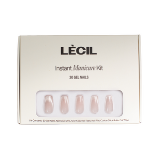 Silver cateye coffin instant manicure kit , false nails , LeCil , cat-eye, coffin, glittery, nails, silver , LeCil , lecil.com.au