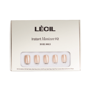 Silver reverse french manicure kit. - LeCil