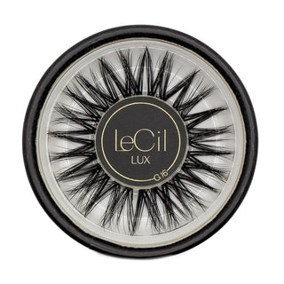 Lux lash Style G , custom , LeCil , black lash, bold lashes, LUX lash clusters, natural lashes, reusable lash clusters, spike lashes, textured lashes , LeCil , lecil.com.au